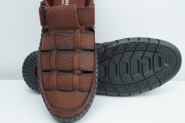 Leather Sacchi Shoe Chocolate Color (Code-102) - Image 3