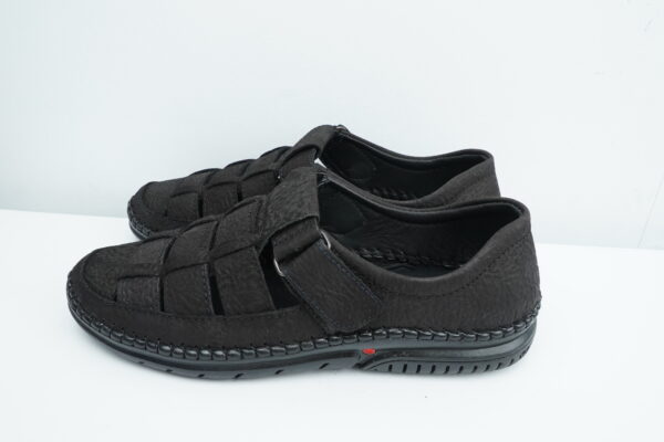 Leather Sacchi Shoe Black Color (Code-101) - Image 3