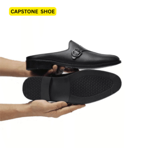 Genuine Leather half Shoe - Black Color